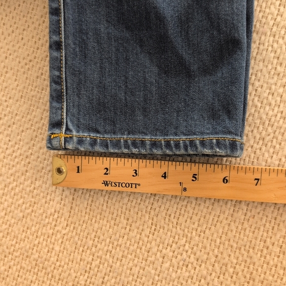 American Eagle Mustard Yellow Open Knit Cropped Cardigan Button Front Sweater M - Picture 5 of 8